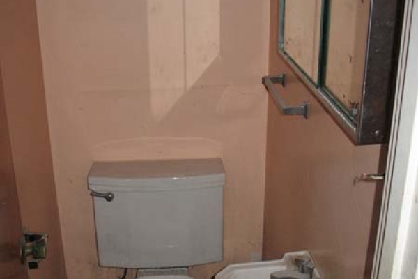 1/2 Bath in rear prior to demo